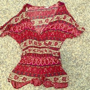 American Eagle Cold Shoulder Romper